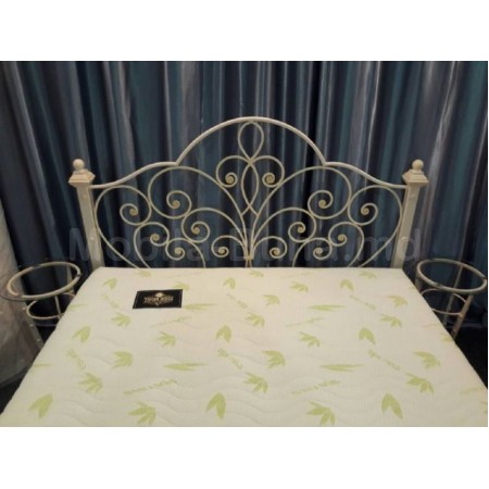 Pat din fier forjat bej 2 persoane A-31